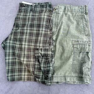 Eddie Bauer Men’s size 36 Legend Wash 100% cotton shorts 2 pair Lot